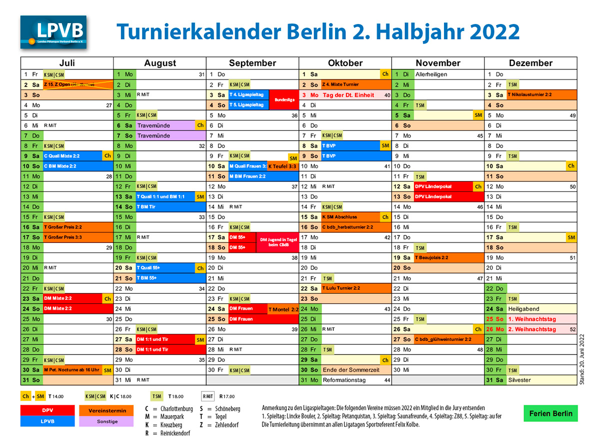 Turnierkalender 2022 2