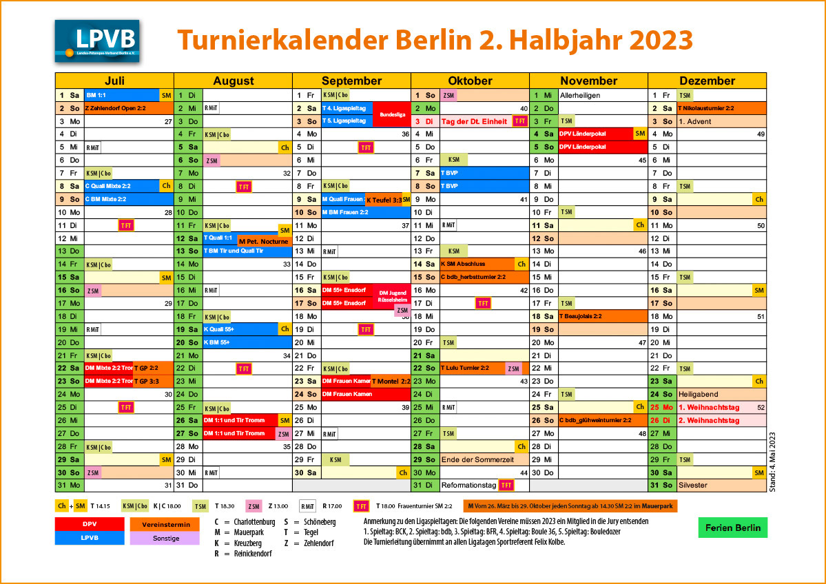 Turnierkalender 2022 2